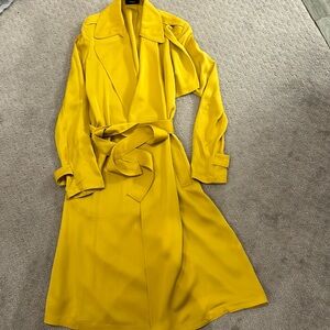 Theory satin trench coat